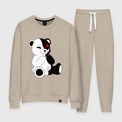 Костюм хлопковый женский Monokuma, цвет: миндальный