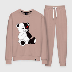 Костюм хлопковый женский Monokuma, цвет: пыльно-розовый