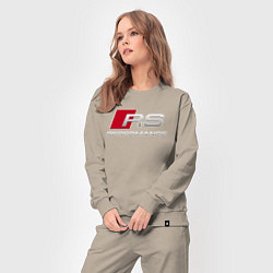 Костюм хлопковый женский AUDI RS, цвет: миндальный — фото 2