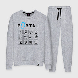 Костюм хлопковый женский PORTAL, цвет: меланж