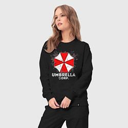 Костюм хлопковый женский UMBRELLA CORP, цвет: черный — фото 2