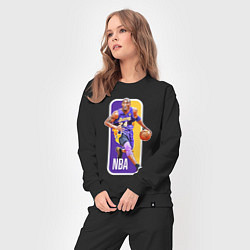 Костюм хлопковый женский NBA Kobe Bryant, цвет: черный — фото 2