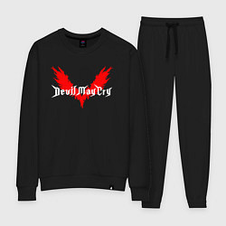 Костюм хлопковый женский DEVIL MAY CRY DMC, цвет: черный