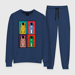 Костюм хлопковый женский BoJack Horseman, цвет: тёмно-синий