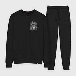 Костюм хлопковый женский QUEEN, цвет: черный