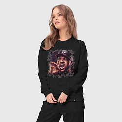 Костюм хлопковый женский Ice Cube, цвет: черный — фото 2