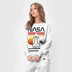Костюм хлопковый женский NASA, цвет: белый — фото 2