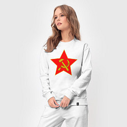 Костюм хлопковый женский СССР, цвет: белый — фото 2