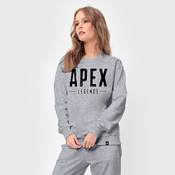 Костюм хлопковый женский APEX LEGENDS НА СПИНЕ, цвет: меланж — фото 2