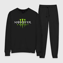 Костюм хлопковый женский MONSTER ENERGY, цвет: черный