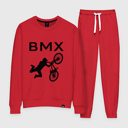 Костюм хлопковый женский Велоспорт BMX Z, цвет: красный