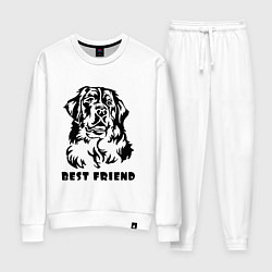 Костюм хлопковый женский BEST FRIEND Z, цвет: белый