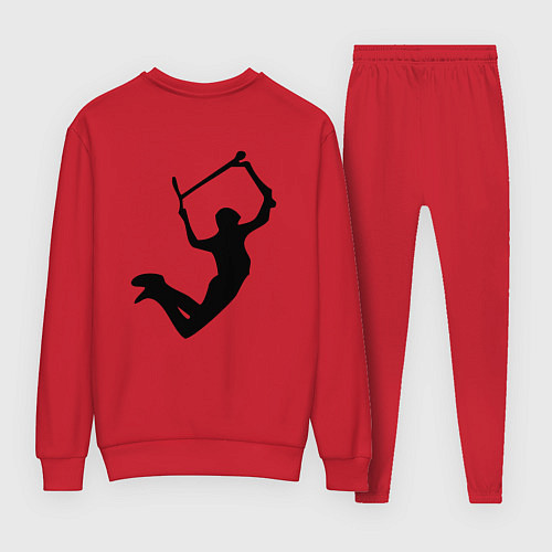 Женский костюм Самокат фристайл трюк экстрим / Красный – фото 2