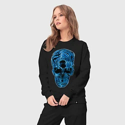 Костюм хлопковый женский Skull - illusion, цвет: черный — фото 2