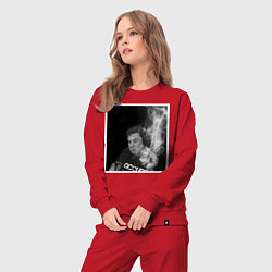 Костюм хлопковый женский MASK, цвет: красный — фото 2