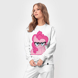 Костюм хлопковый женский Pinky Pie hipster, цвет: белый — фото 2