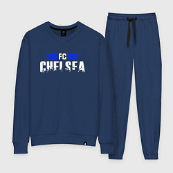 Костюм хлопковый женский FC Chelsea, цвет: тёмно-синий