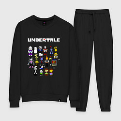 Костюм хлопковый женский UNDERTALE, цвет: черный