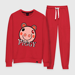 Костюм хлопковый женский ROBLOX PIGGY, цвет: красный