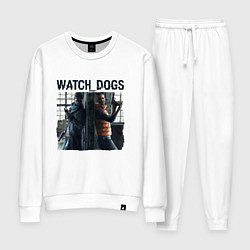 Костюм хлопковый женский Watch dogs Z, цвет: белый