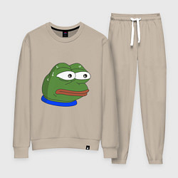 Костюм хлопковый женский Pepe MonkaS, цвет: миндальный