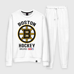 Костюм хлопковый женский BOSTON BRUINS NHL, цвет: белый