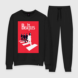 Костюм хлопковый женский The Beatles, цвет: черный