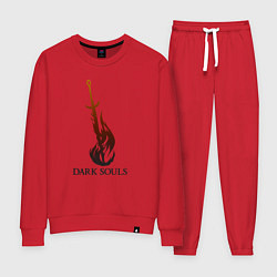 Костюм хлопковый женский Dark Souls - Bonfire, цвет: красный