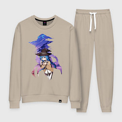 Костюм хлопковый женский Migurdia, цвет: миндальный