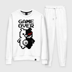 Костюм хлопковый женский MONOKUMA GAME OVER, цвет: белый