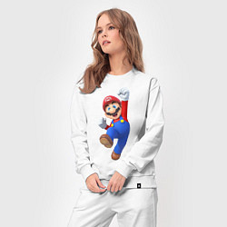 Костюм хлопковый женский Марио, цвет: белый — фото 2