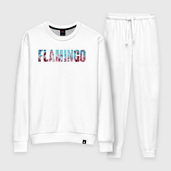 Костюм хлопковый женский FLAMINGO, цвет: белый