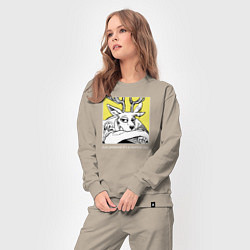 Костюм хлопковый женский Beastars Louis Луис, цвет: миндальный — фото 2