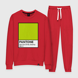 Костюм хлопковый женский Shrek: Pantone Color, цвет: красный