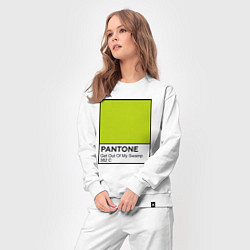 Костюм хлопковый женский Shrek: Pantone Color, цвет: белый — фото 2