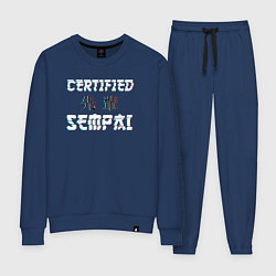 Костюм хлопковый женский Certified sempai, цвет: тёмно-синий