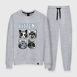 Костюм хлопковый женский Kittens, цвет: меланж