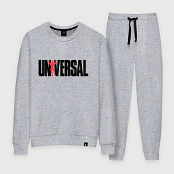 Костюм хлопковый женский ANIMAL UNIVERSAL ЭНИМАЛ, цвет: меланж