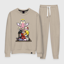 Костюм хлопковый женский THE BINDING OF ISAAC, цвет: миндальный