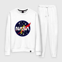 Костюм хлопковый женский Space NASA, цвет: белый