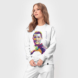 Костюм хлопковый женский Bravo! Ronaldo!, цвет: белый — фото 2