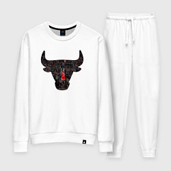 Костюм хлопковый женский Bulls - Jordan, цвет: белый