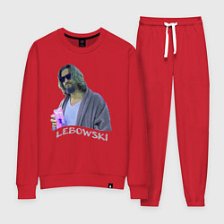 Костюм хлопковый женский Большой Лебовски Чувак, цвет: красный