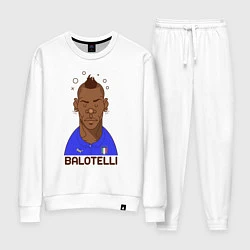 Костюм хлопковый женский Balotelli, цвет: белый