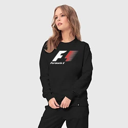 Костюм хлопковый женский Formula 1, цвет: черный — фото 2