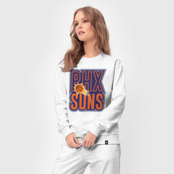 Костюм хлопковый женский PHX Suns, цвет: белый — фото 2