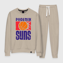 Костюм хлопковый женский Phoenix Suns, цвет: миндальный