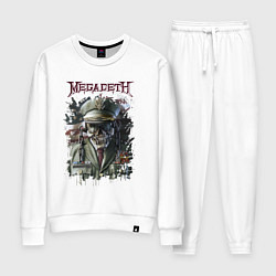 Костюм хлопковый женский Megadeth Мегадеф Z, цвет: белый