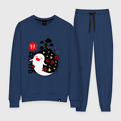 Костюм хлопковый женский ГЕНШИН ИМПАКТ ДУХИ, цвет: тёмно-синий