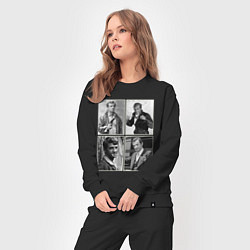 Костюм хлопковый женский Бельмондо навсегда, цвет: черный — фото 2